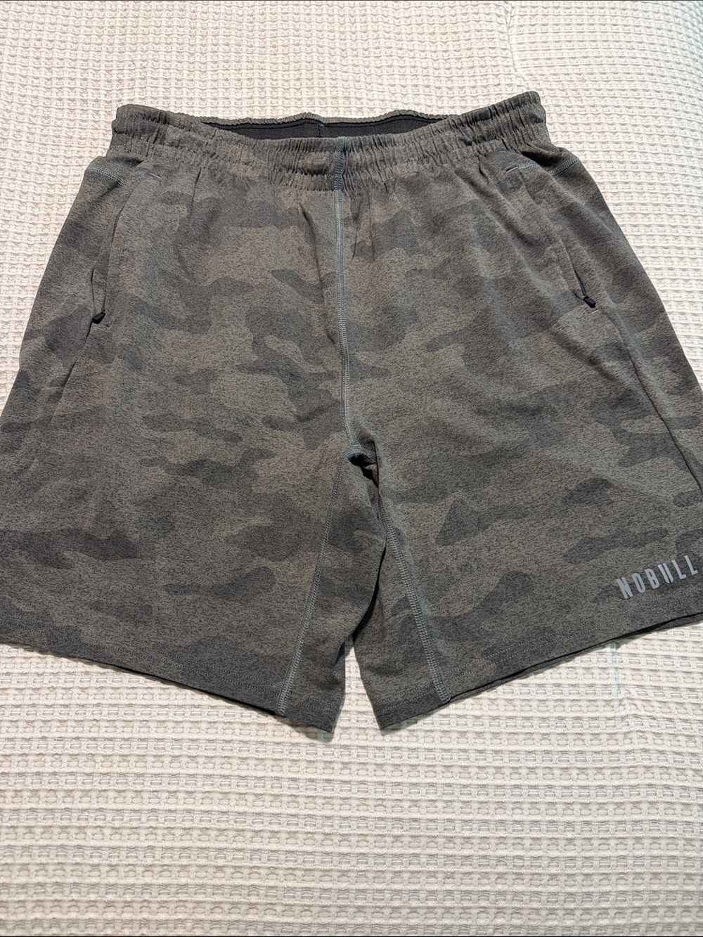 NOBULL Men’s XL Camo Performance Shorts Unlined